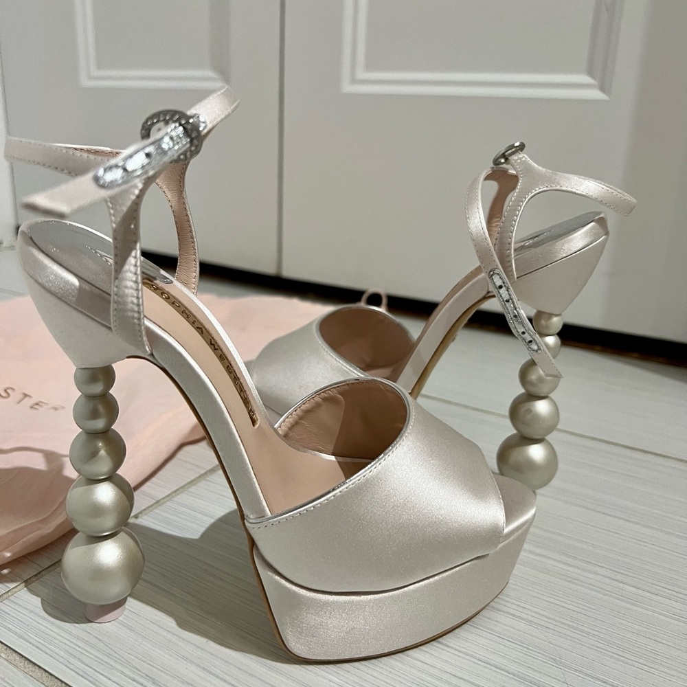 Sophia Webster Natalia Pearl Platform Sandals size 36 - Picture 1 of 5